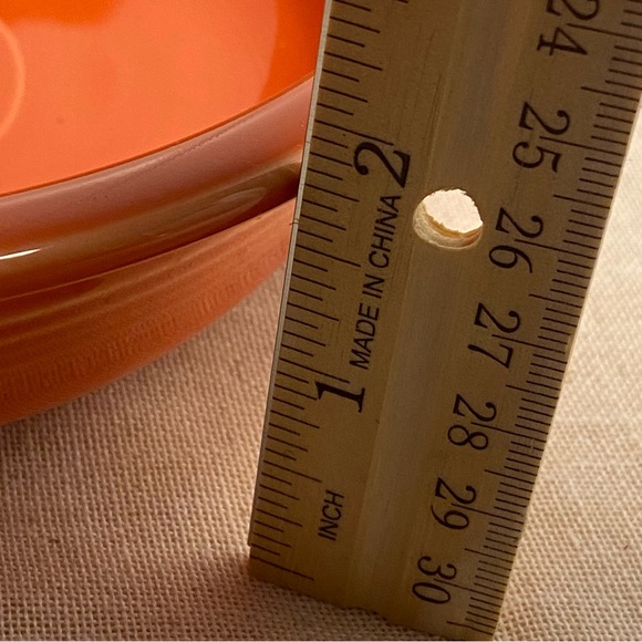 Vintage HLC Fiesta Bowl 6.5 in Soup cereal bowl Homer Laughlin China USA orange - Picture 5 of 16